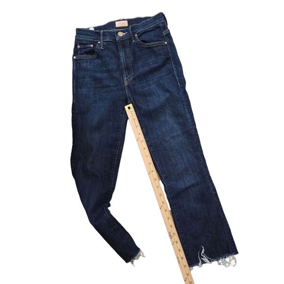 Mother Jeans The Insider Crop Step Fray Step Fray in Clean Sweep Size 24 - Picture 9 of 9